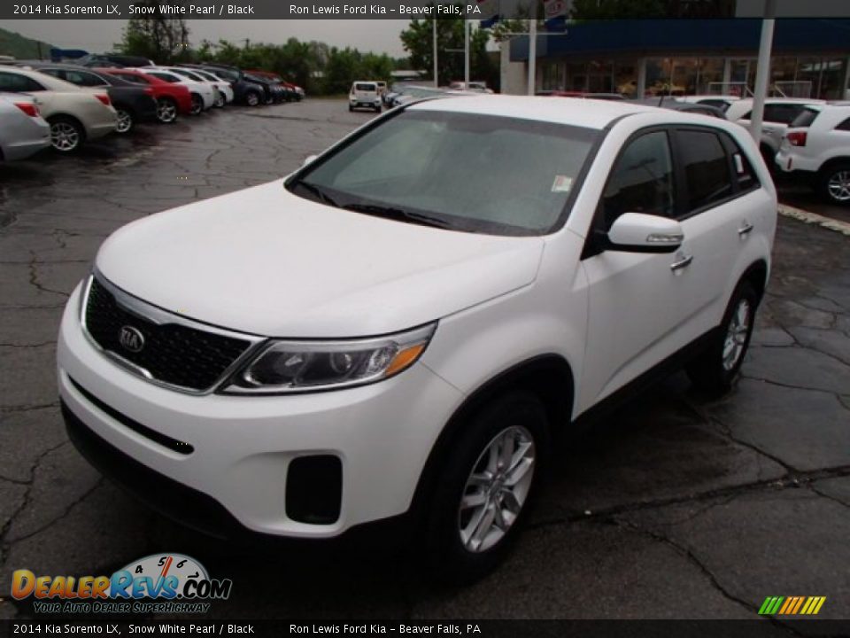 2014 Kia Sorento LX Snow White Pearl / Black Photo #4