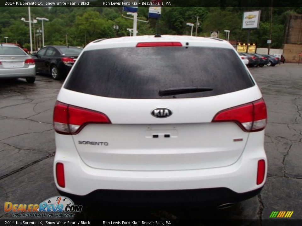 2014 Kia Sorento LX Snow White Pearl / Black Photo #7