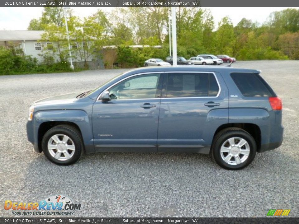 2011 GMC Terrain SLE AWD Steel Blue Metallic / Jet Black Photo #8