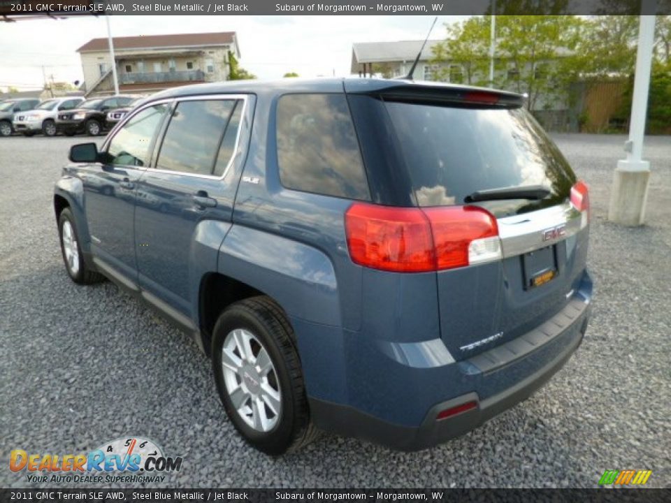 2011 GMC Terrain SLE AWD Steel Blue Metallic / Jet Black Photo #9