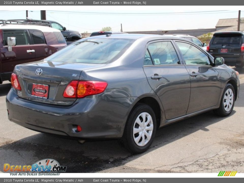 2010 Toyota Corolla LE Magnetic Gray Metallic / Ash Photo #4