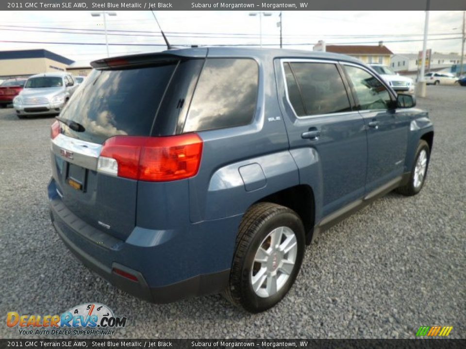 2011 GMC Terrain SLE AWD Steel Blue Metallic / Jet Black Photo #11