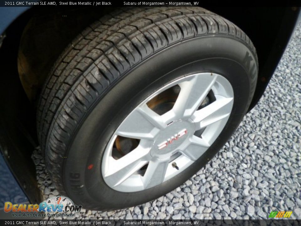 2011 GMC Terrain SLE AWD Steel Blue Metallic / Jet Black Photo #13