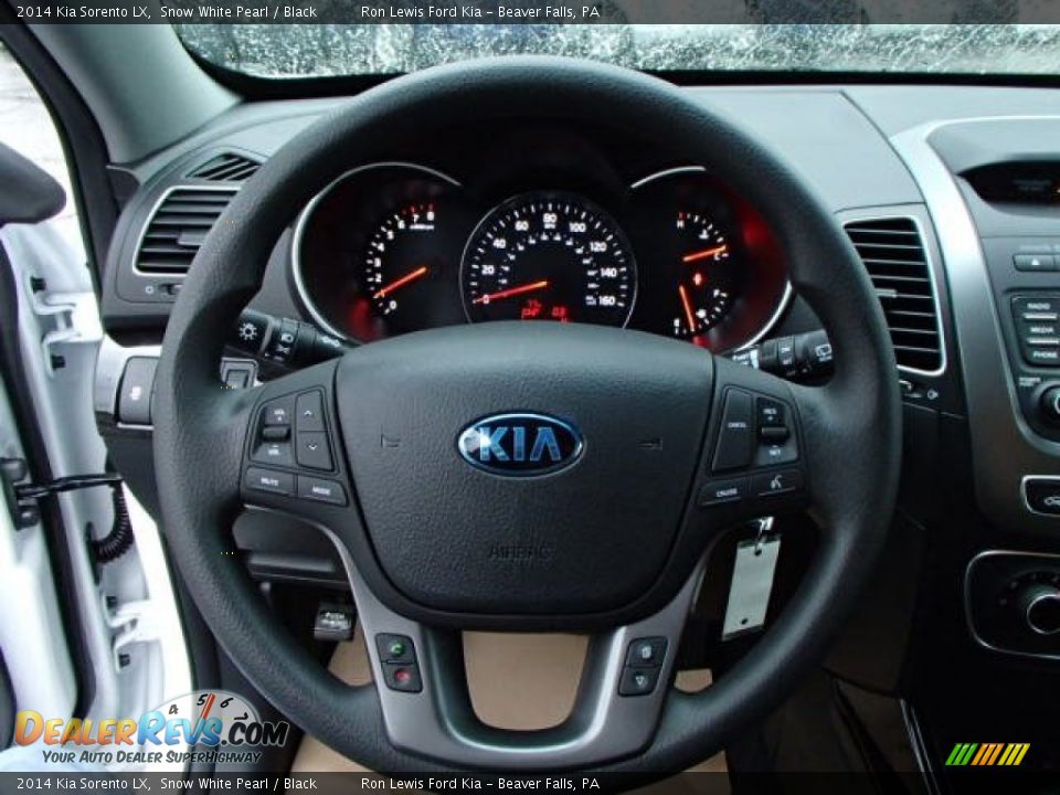 2014 Kia Sorento LX Snow White Pearl / Black Photo #19
