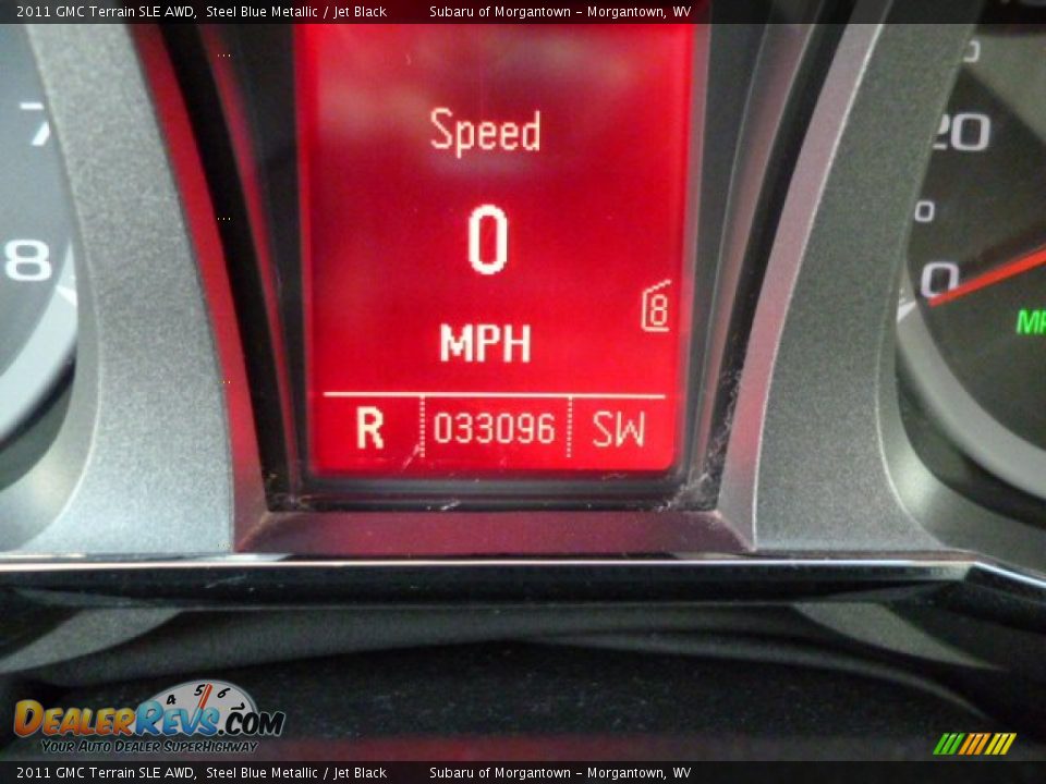 2011 GMC Terrain SLE AWD Steel Blue Metallic / Jet Black Photo #20