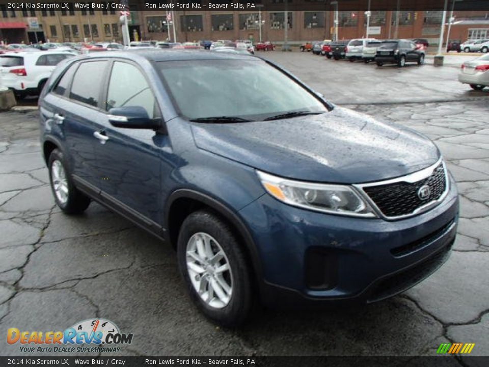 2014 Kia Sorento LX Wave Blue / Gray Photo #2