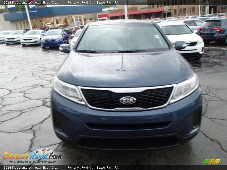 2014 Kia Sorento LX Wave Blue / Gray Photo #3
