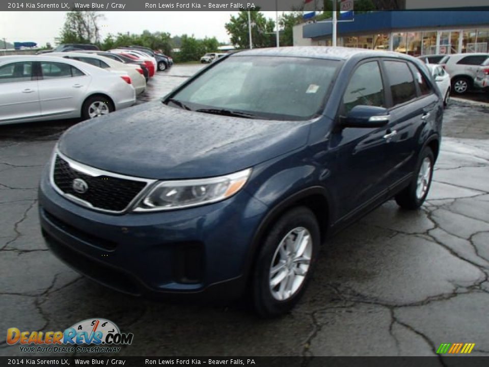 2014 Kia Sorento LX Wave Blue / Gray Photo #4