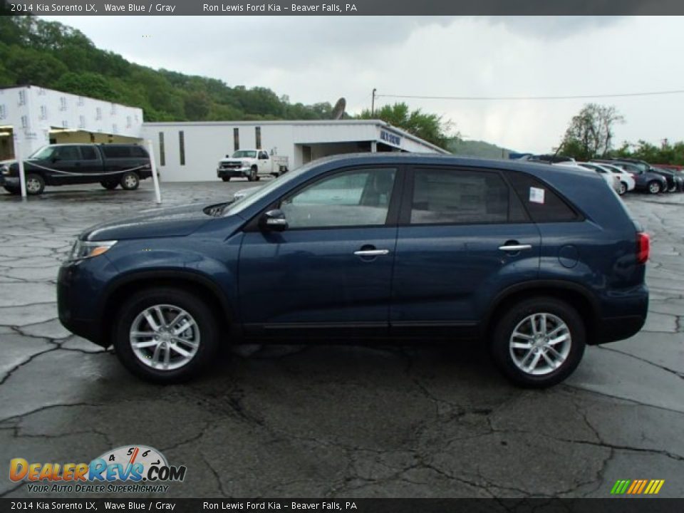 2014 Kia Sorento LX Wave Blue / Gray Photo #5