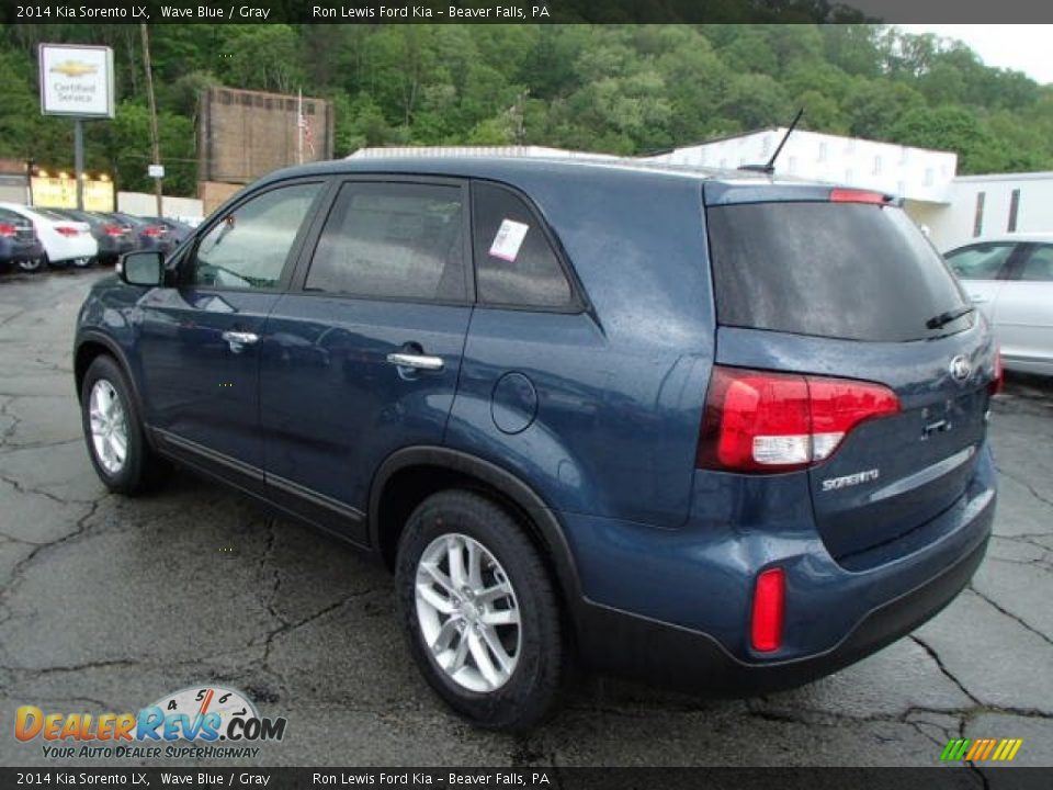 2014 Kia Sorento LX Wave Blue / Gray Photo #6