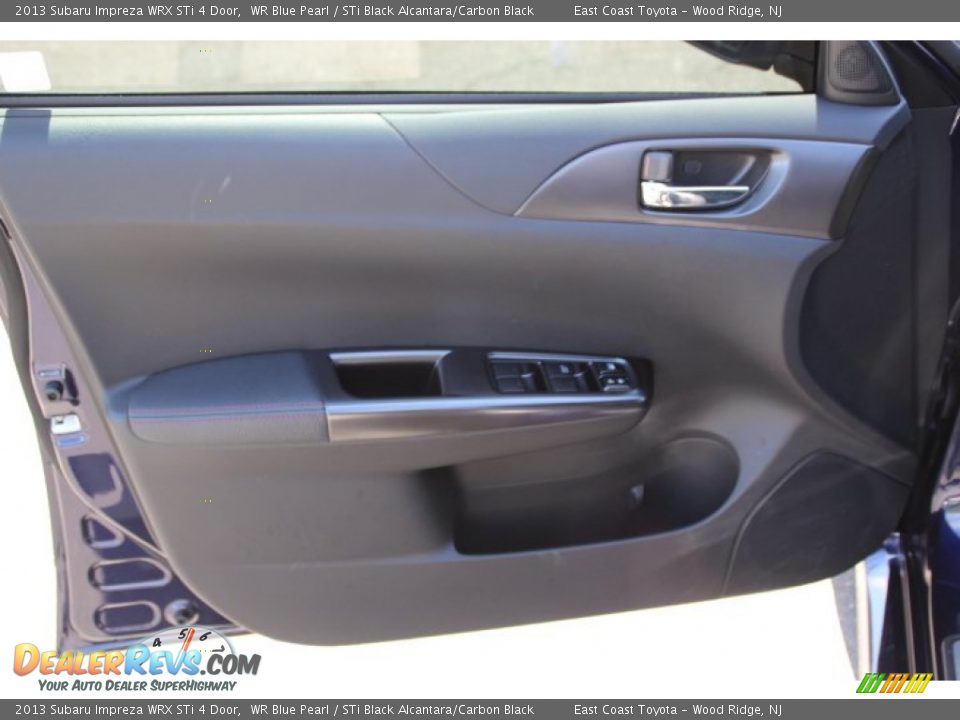 2013 Subaru Impreza WRX STi 4 Door WR Blue Pearl / STi Black Alcantara/Carbon Black Photo #6