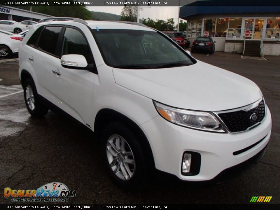 2014 Kia Sorento LX AWD Snow White Pearl / Black Photo #2