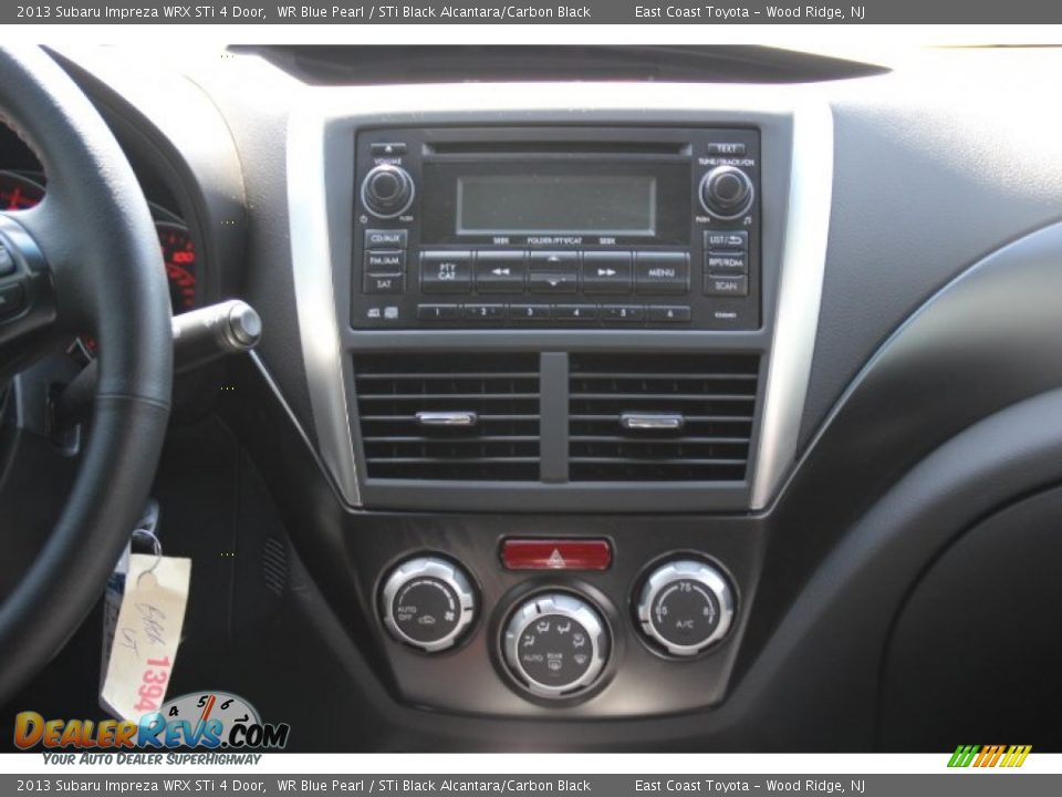 2013 Subaru Impreza WRX STi 4 Door WR Blue Pearl / STi Black Alcantara/Carbon Black Photo #10