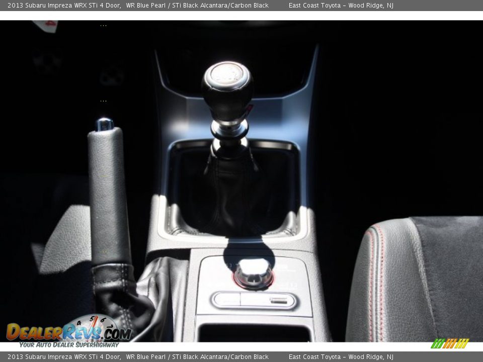 2013 Subaru Impreza WRX STi 4 Door WR Blue Pearl / STi Black Alcantara/Carbon Black Photo #11