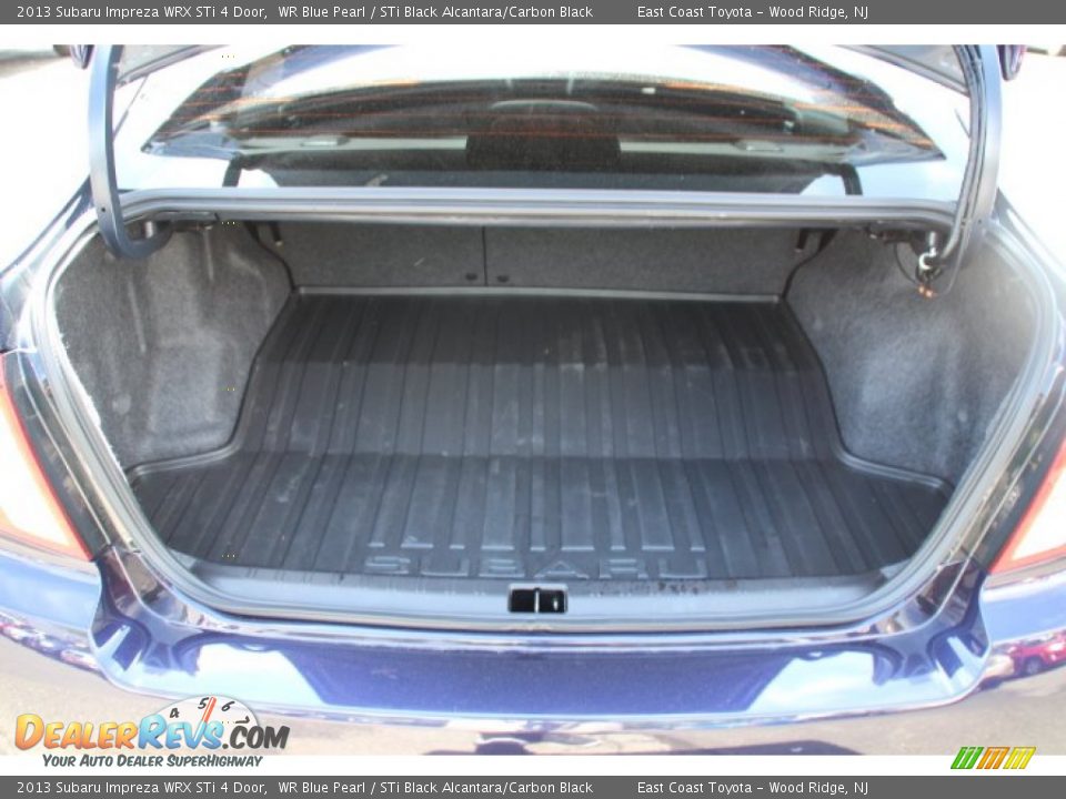 2013 Subaru Impreza WRX STi 4 Door WR Blue Pearl / STi Black Alcantara/Carbon Black Photo #15