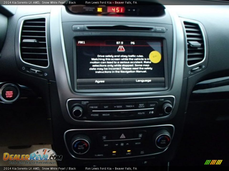 2014 Kia Sorento LX AWD Snow White Pearl / Black Photo #17