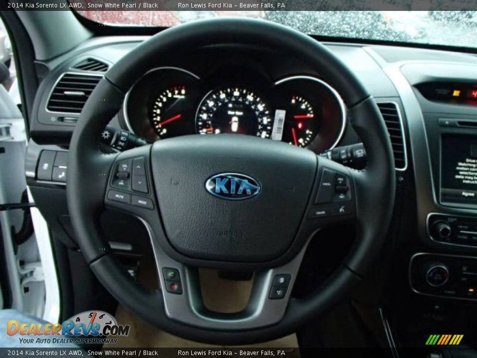 2014 Kia Sorento LX AWD Snow White Pearl / Black Photo #19