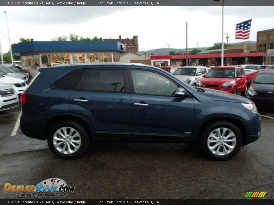 2014 Kia Sorento EX V6 AWD Wave Blue / Beige Photo #1