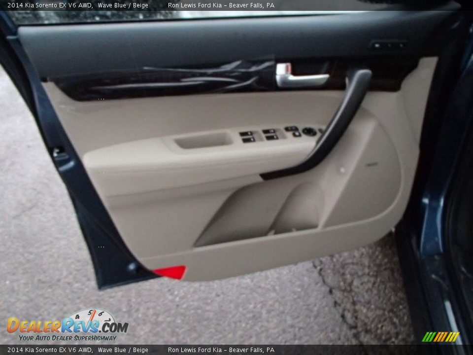 2014 Kia Sorento EX V6 AWD Wave Blue / Beige Photo #12