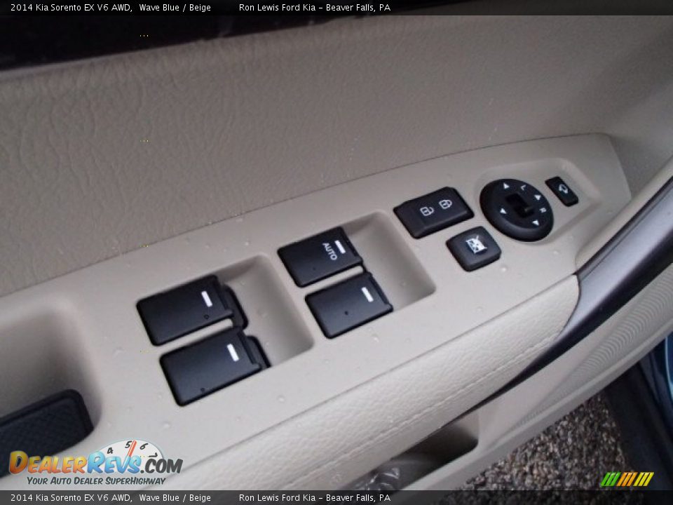 2014 Kia Sorento EX V6 AWD Wave Blue / Beige Photo #14