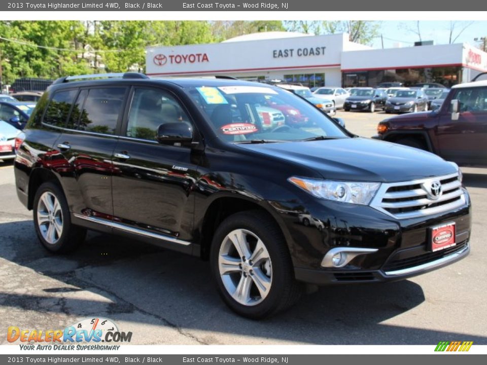 2013 Toyota Highlander Limited 4WD Black / Black Photo #1