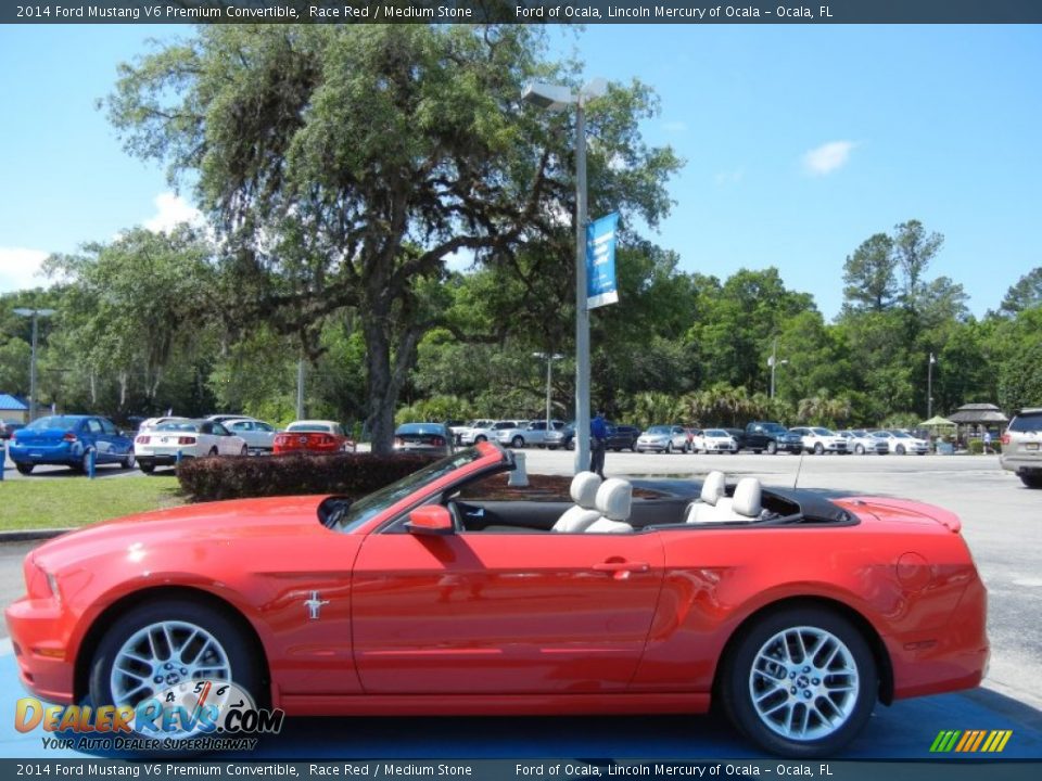 Race Red 2014 Ford Mustang V6 Premium Convertible Photo #4