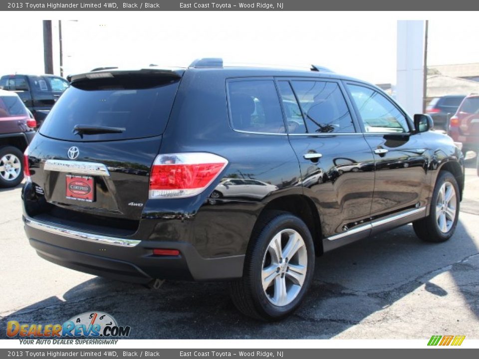 2013 Toyota Highlander Limited 4WD Black / Black Photo #4