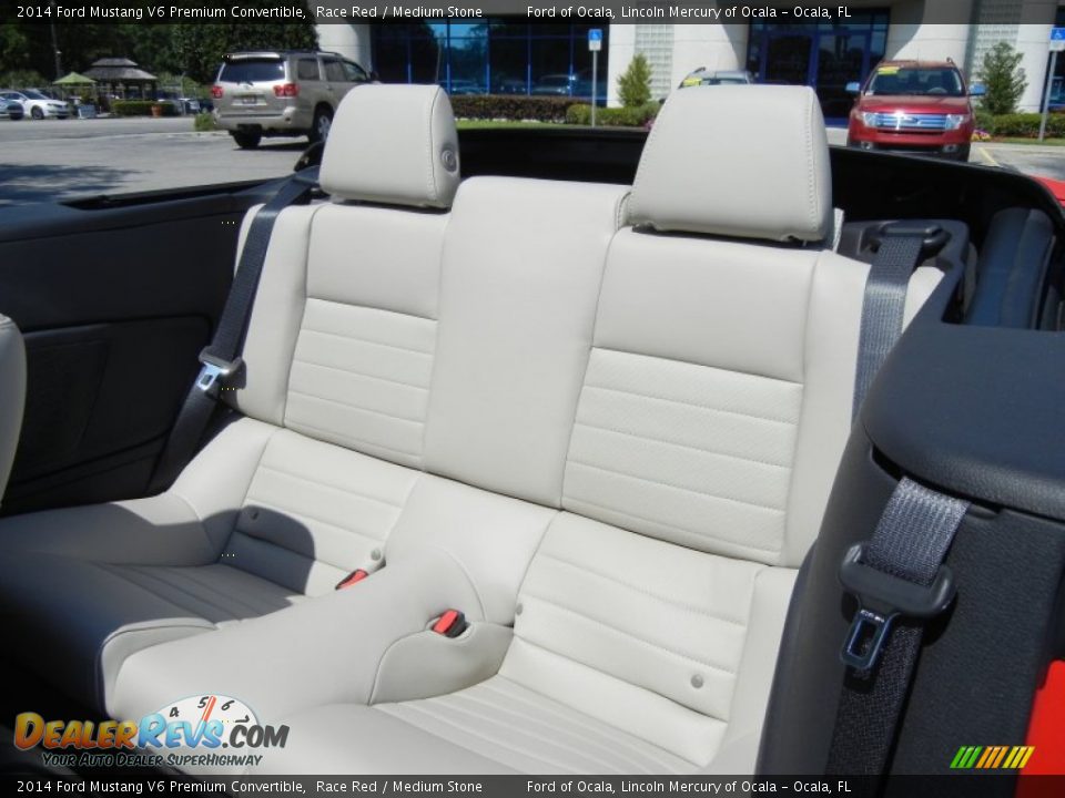 Rear Seat of 2014 Ford Mustang V6 Premium Convertible Photo #8