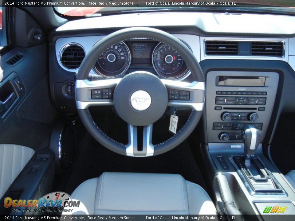 Dashboard of 2014 Ford Mustang V6 Premium Convertible Photo #9