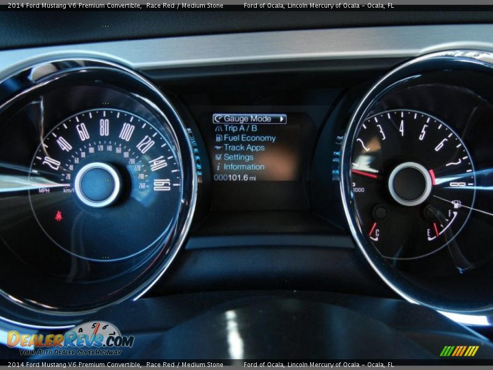 2014 Ford Mustang V6 Premium Convertible Gauges Photo #10