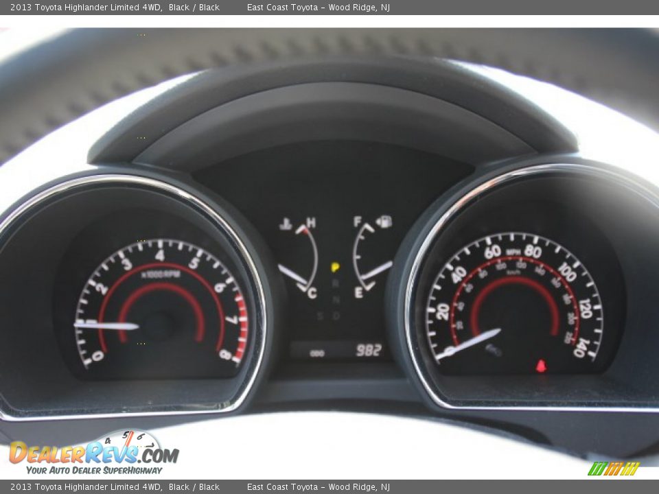 2013 Toyota Highlander Limited 4WD Black / Black Photo #12