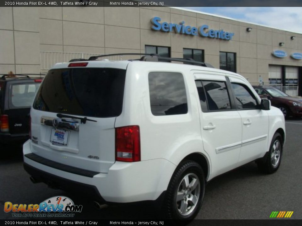 2010 Honda Pilot EX-L 4WD Taffeta White / Gray Photo #4