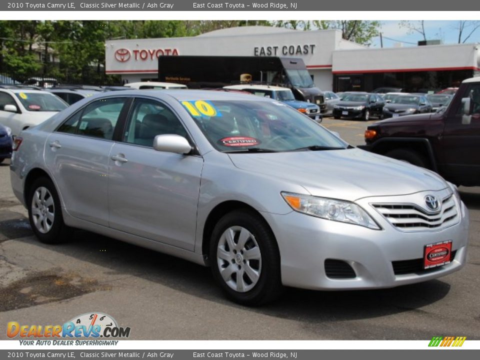 2010 Toyota Camry LE Classic Silver Metallic / Ash Gray Photo #1