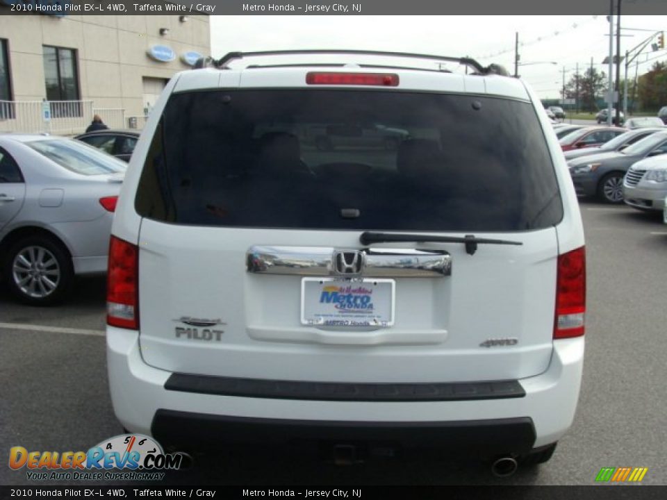 2010 Honda Pilot EX-L 4WD Taffeta White / Gray Photo #5