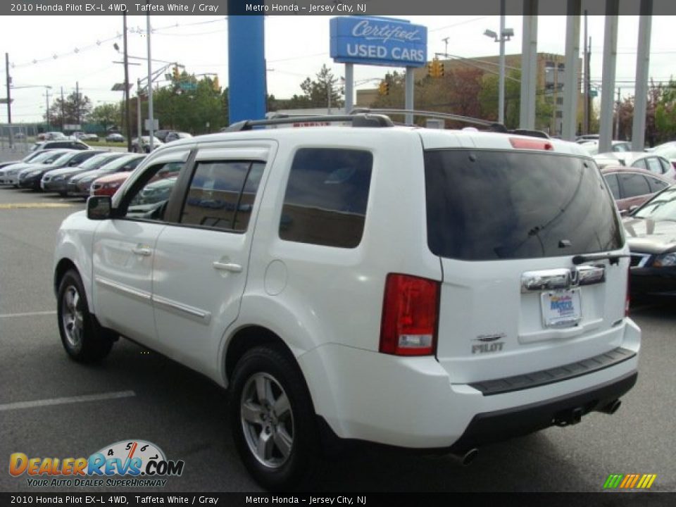 2010 Honda Pilot EX-L 4WD Taffeta White / Gray Photo #6