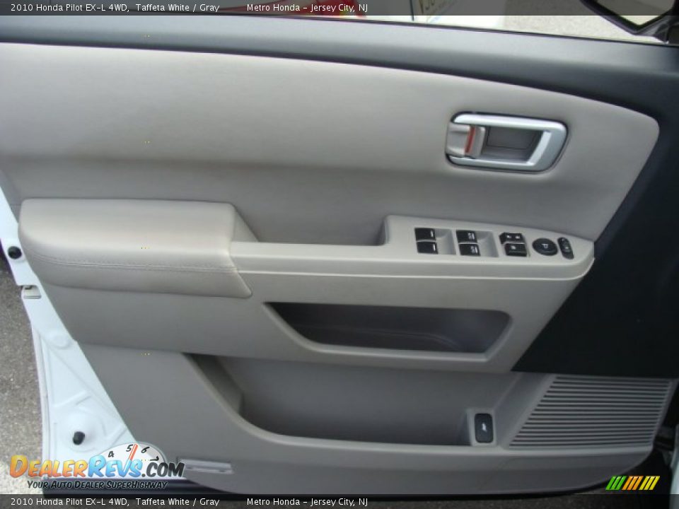 2010 Honda Pilot EX-L 4WD Taffeta White / Gray Photo #7