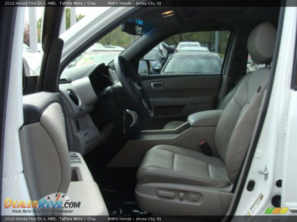 2010 Honda Pilot EX-L 4WD Taffeta White / Gray Photo #8