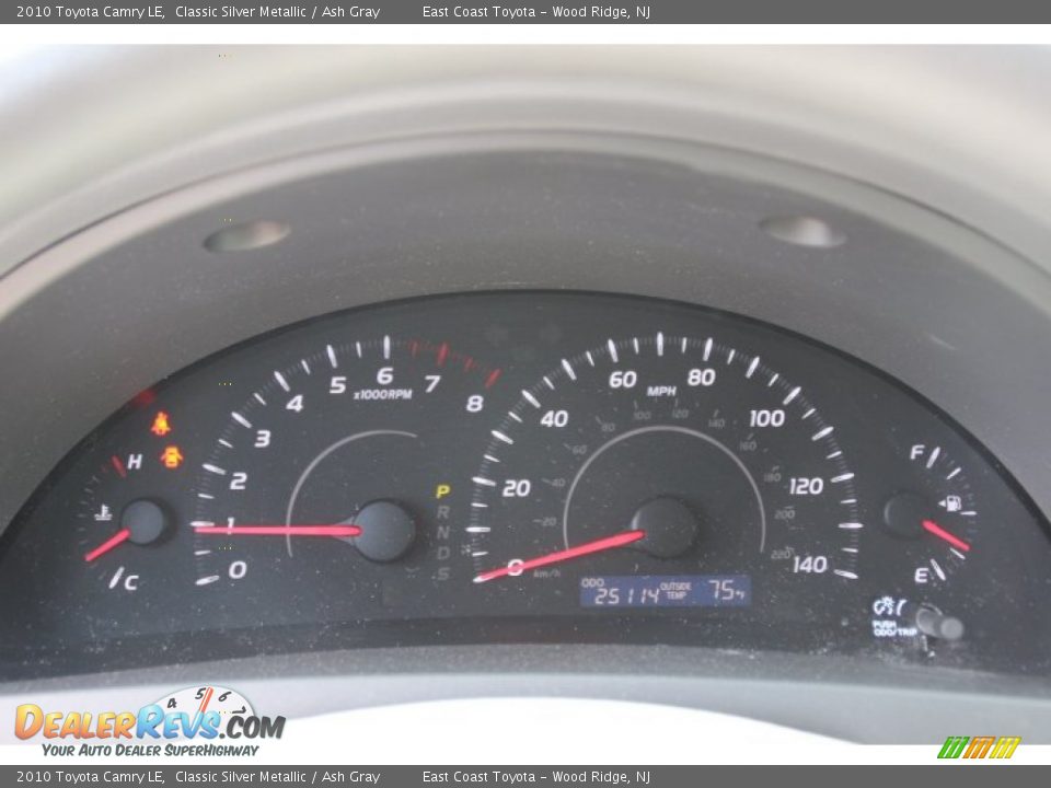 2010 Toyota Camry LE Classic Silver Metallic / Ash Gray Photo #12