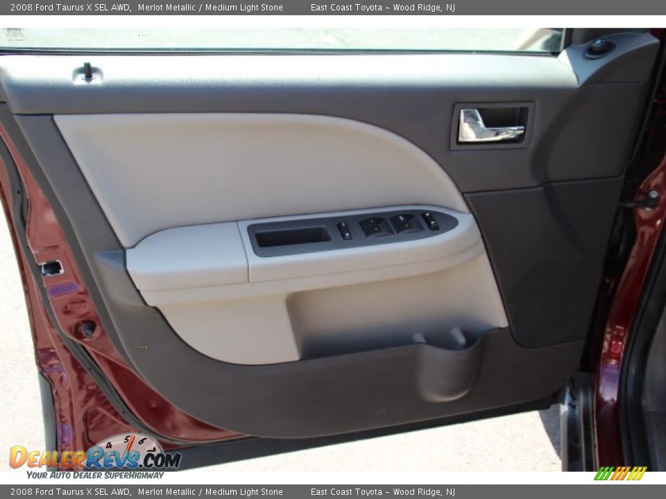 2008 Ford Taurus X SEL AWD Merlot Metallic / Medium Light Stone Photo #6