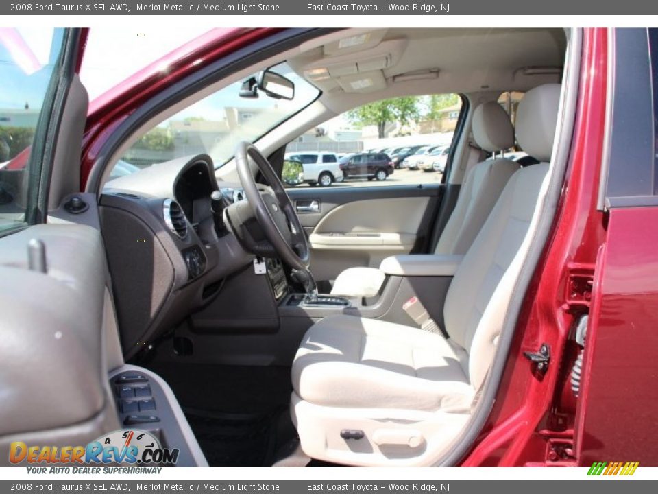 2008 Ford Taurus X SEL AWD Merlot Metallic / Medium Light Stone Photo #7
