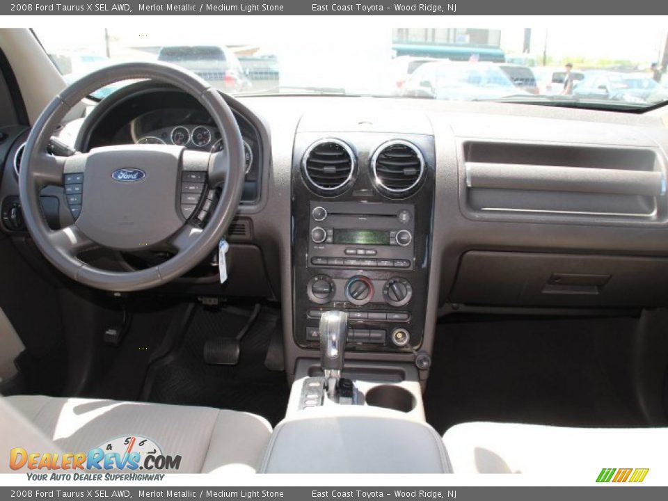 2008 Ford Taurus X SEL AWD Merlot Metallic / Medium Light Stone Photo #9