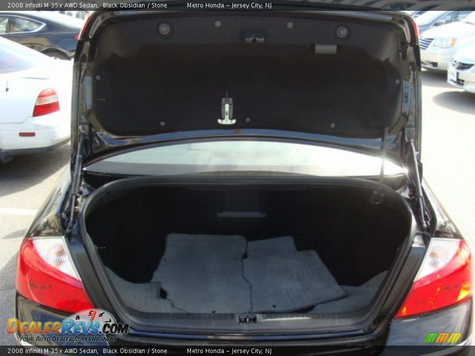 2008 Infiniti M 35x AWD Sedan Black Obsidian / Stone Photo #14