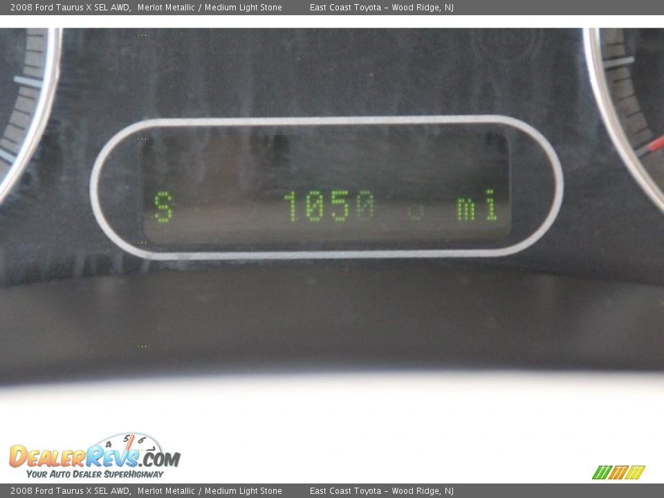 2008 Ford Taurus X SEL AWD Merlot Metallic / Medium Light Stone Photo #12