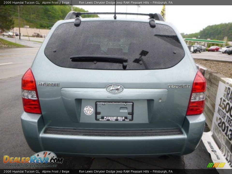 2006 Hyundai Tucson GL Alpine Frost / Beige Photo #4