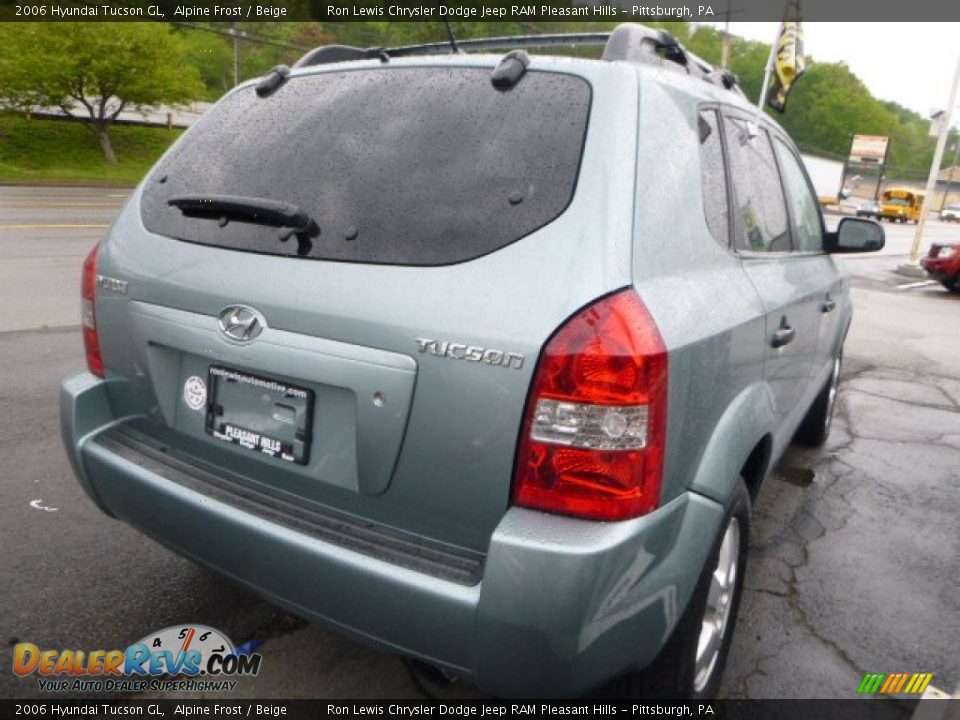 2006 Hyundai Tucson GL Alpine Frost / Beige Photo #5