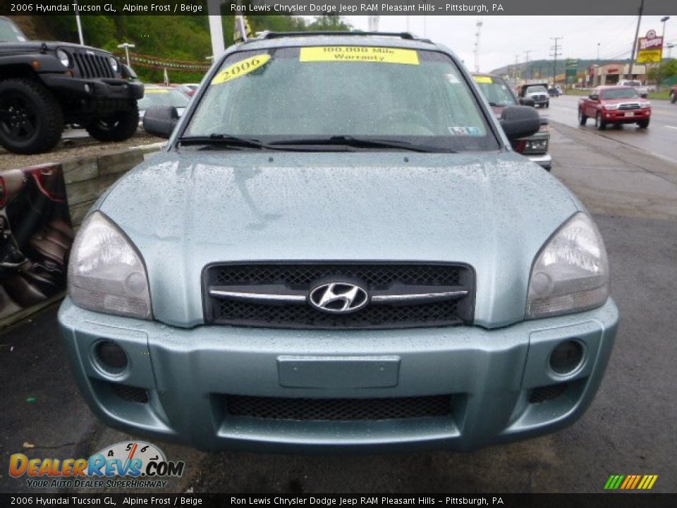 2006 Hyundai Tucson GL Alpine Frost / Beige Photo #7
