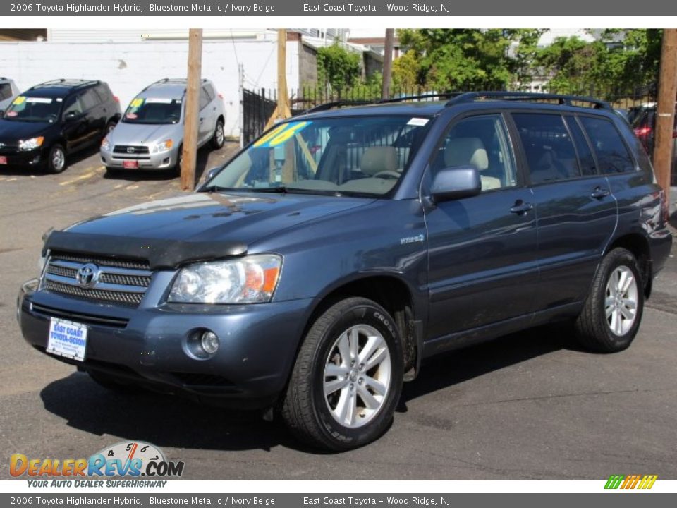 2006 Toyota Highlander Hybrid Bluestone Metallic / Ivory Beige Photo #3
