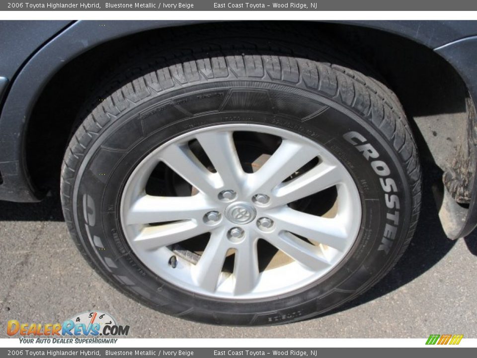 2006 Toyota Highlander Hybrid Bluestone Metallic / Ivory Beige Photo #13