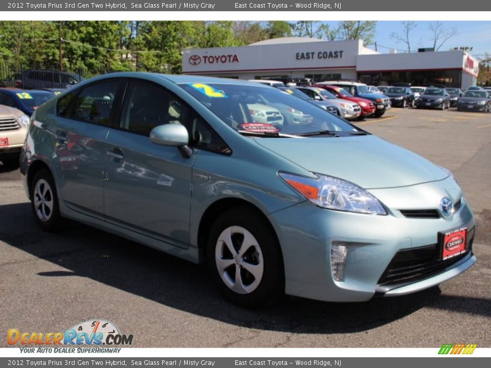 2012 Toyota Prius 3rd Gen Two Hybrid Sea Glass Pearl / Misty Gray Photo #1
