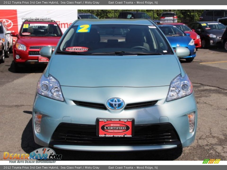 2012 Toyota Prius 3rd Gen Two Hybrid Sea Glass Pearl / Misty Gray Photo #2